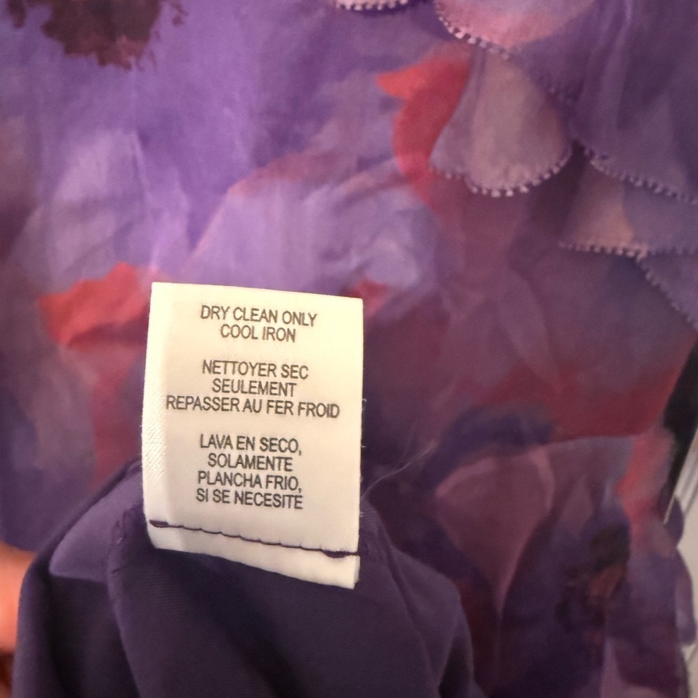 NWT Worth New York Periwinkle Snapper Silk Ruffle Dress Size 4 - Picture 4 of 6